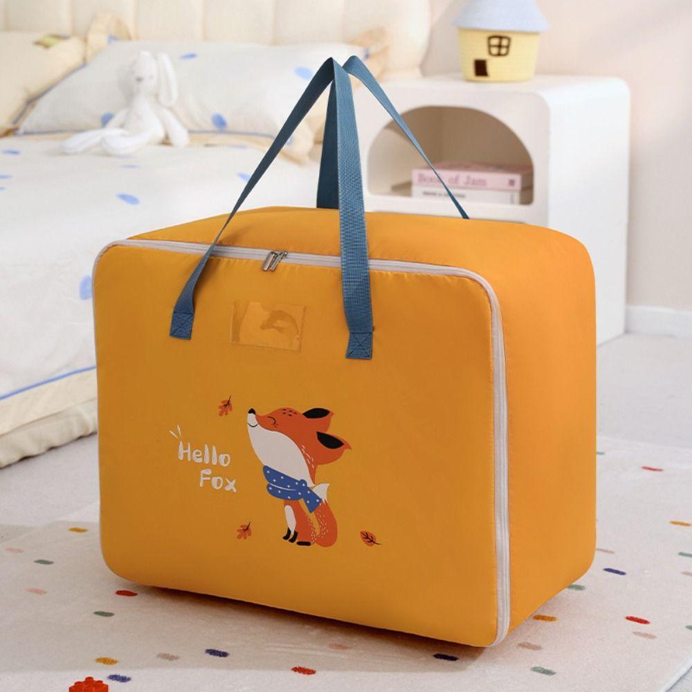 Large Capacity Quilt Storage Bag Dustproof Handheld Storage Bag Portable Zipper Duffel Bag Travel