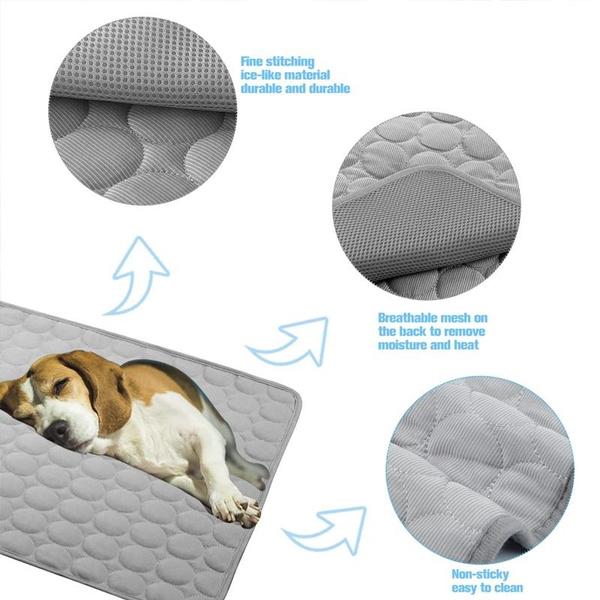 Охлаждающий коврик для собак, охлаждающая подставка для щенков, самоохлаждающееся одеяло, моющийся охлаждающий коврик для кошек, охлаждающий коврик для домашних животных, обеспечивающий прохладу домашним животным в летнюю жару