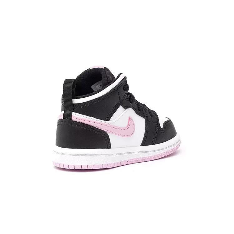 Jordan 1 Средний Черный Белый Светло-Розовый TD 644507-103