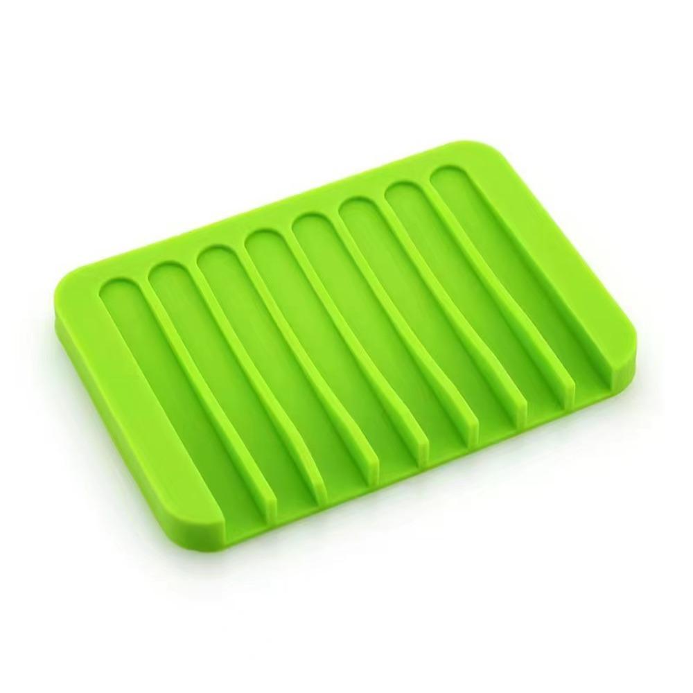 Silicone Soap Holder Portable Sponge Tray Useful Soap Box  Bathroom