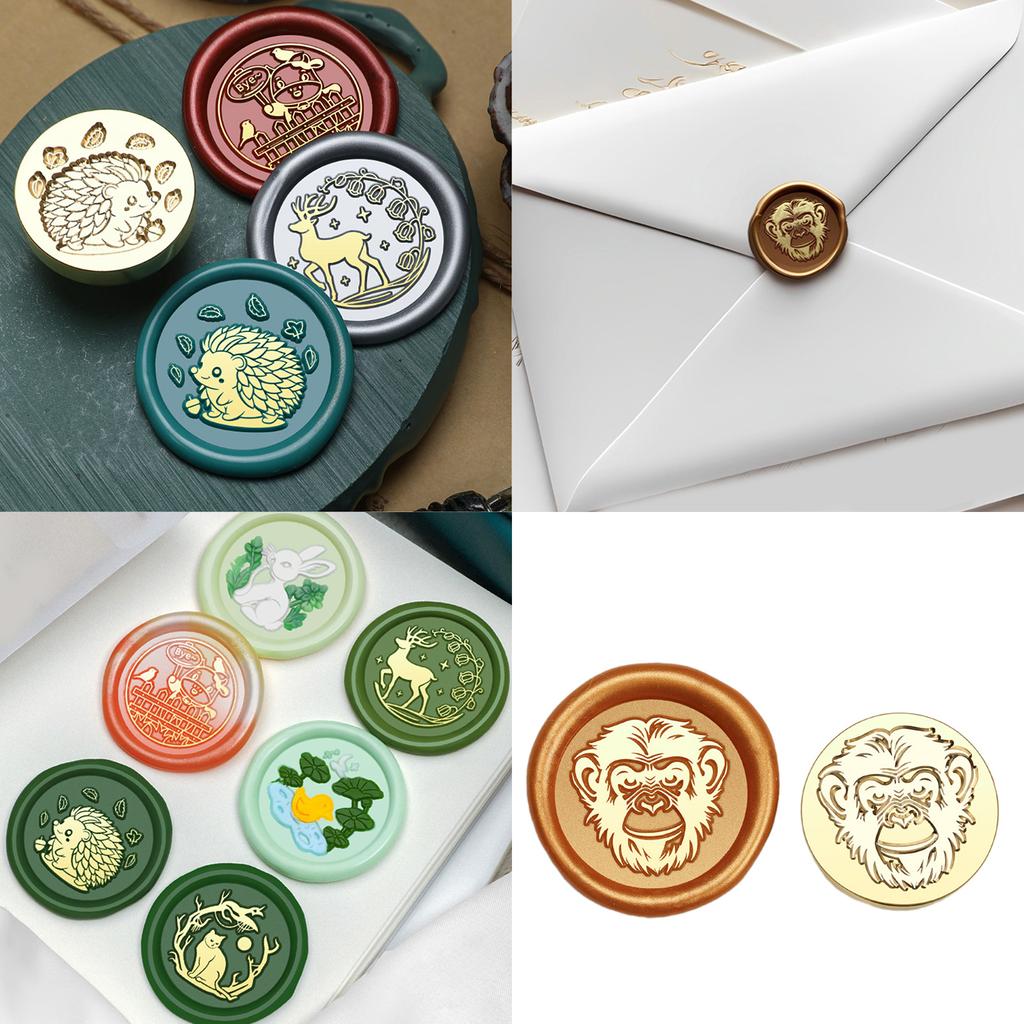 Lovely Dogs Sealing Wax Stamp Animal Series Wax Seal Stamp Brass Head Seal Stamp for Cards Scrapbooking Decoration