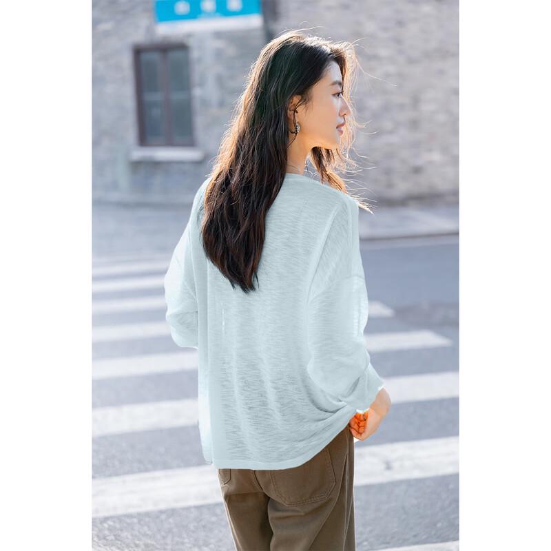 Mocana Loose Fit Dopamine Long Sleeve Knit Top