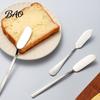 Kitchen Gadget for Breakfast Stainless Steel Jam Spreader Cutter, Multi-purpose Tool with Curved Tableware Western Food Blade, Easy Cleaning
