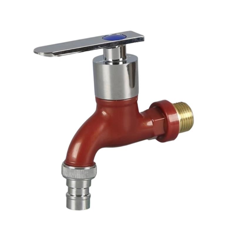 Кран 1/2" наружный настенный для стиральной машины пластиковый шланг для воды быстрый