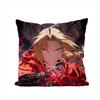 FFullmetal Alchemist Pillow Case For Car Sofa Decorative Home Doublesided Print Plush Square Throw Pillow Cushion Cover