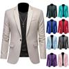 Модный однотонный элитный брендовый повседневный деловой мужской пиджак для жениха, свадебное платье, пиджаки для мужчин, костюм, топы, куртка, пальто