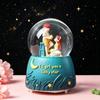 Dreamy Unicorn Crystal Ball Luminous Music Box - Snowflake Gift for Best Friend, Creative Qixi Present