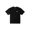 X Asia Artist Collection Round Neck Letter Print Short Sleeve T-Shirt Unisex Tops Black VN000HA9BLK