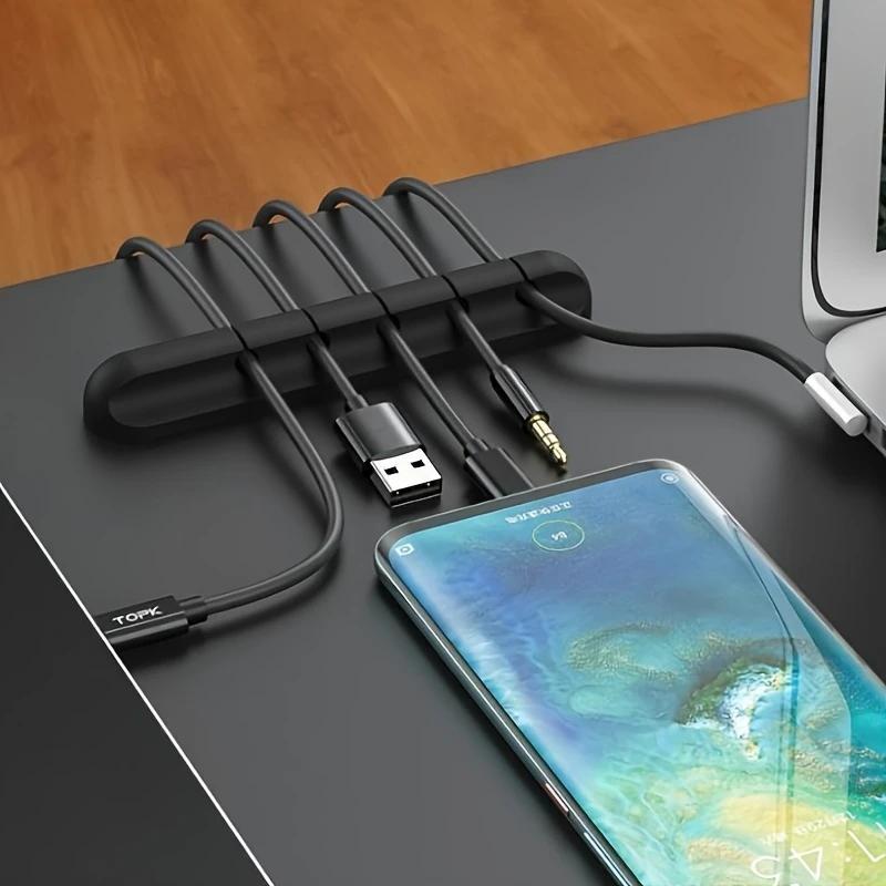 Самоклеящийся фиксирующий зажим для шнура питания, органайзер для офисного стола, держатель для кабеля передачи данных, безопасный кабельный зажим для прикроватной тумбочки, проволочная полка