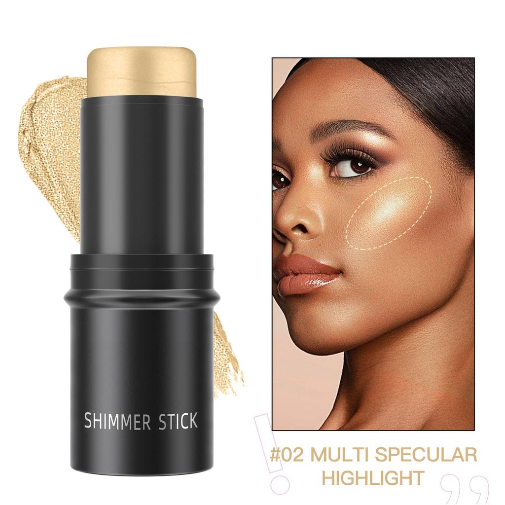 Blush and Bronzer Stick for Face | Non-Greasy, Hydrating Makeup with Natural Finish | Buildable Highlighter, Long-Lasting Cheek Color