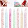 50Pcs Reusable Crystal Manicure Stick Double Sided Nail Art Cuticle Pusher Remover Tool Pedicure Nails Care