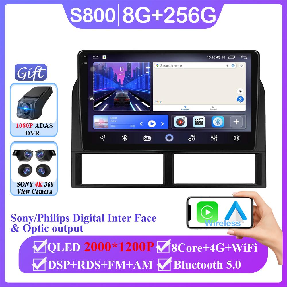 Android 14 2 Din автомобильный радиоприемник мультимедийный плеер навигация для Jeep Grand Cherokee II WJ 1998 - 2004 Carplay Auto GPS DVD головное устройство