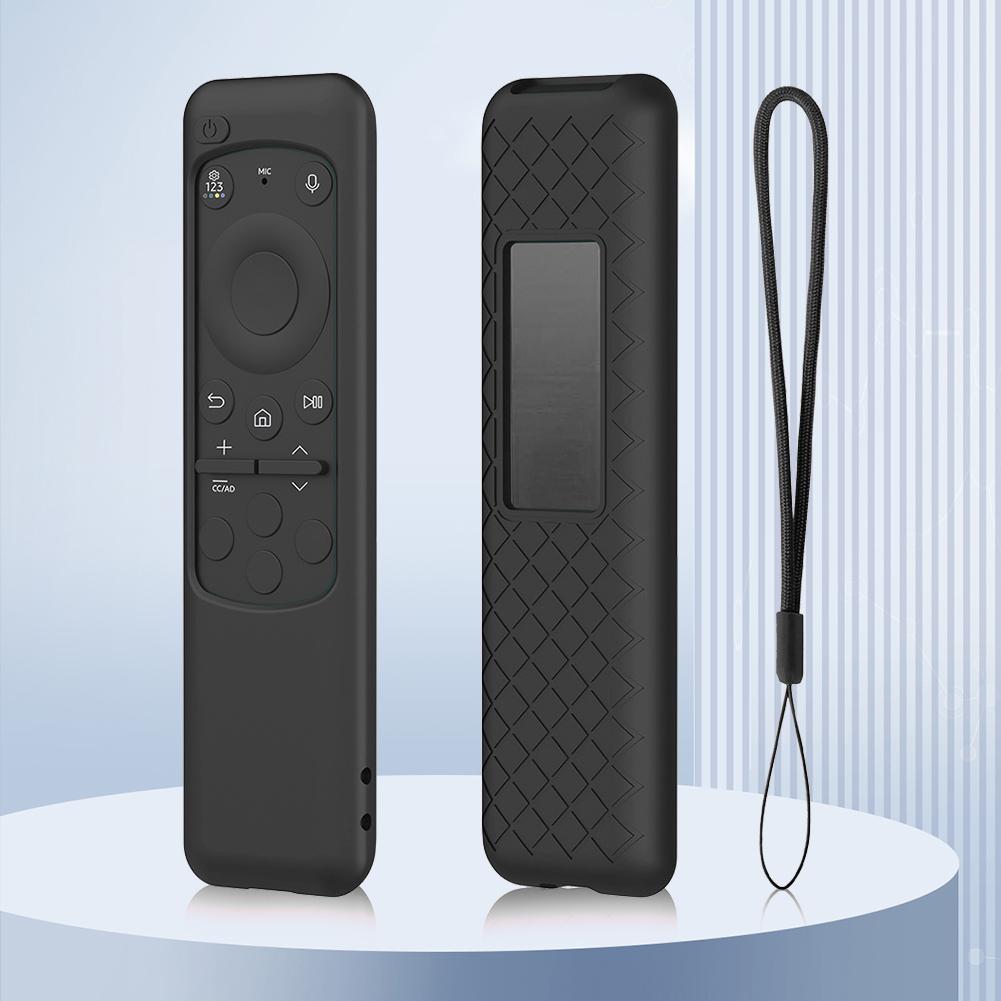 Remote Control Case Silicone Remote Control Cover Protector Shockproof with Lanyard for Samsung BN59-01432A 01432B