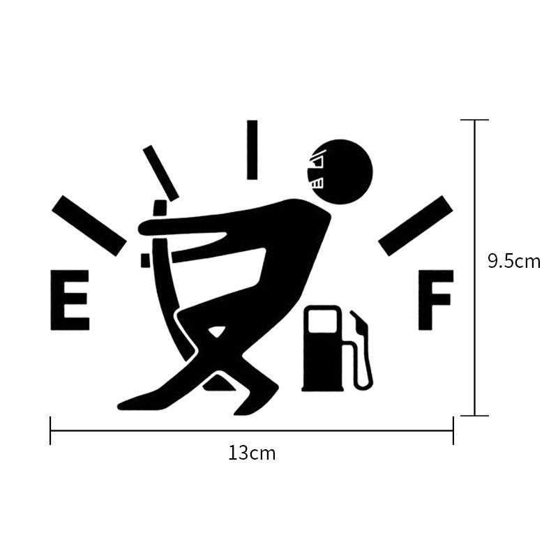 Funny Car Sticker Pull Fuel Tank Pointer Custom Waterproof Cut Out Logo Letter Car Body Transfer Decal Vinyl Bumper Car Stickers