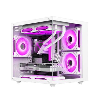 Корпус для игр MATX с водяным охлаждением и панорамным видом