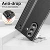 For Samsung Galaxy Z Fold 8 Ultra Fold 7 6 5 4 3 5G Hinge Protection Case S Pen & Built-in Screen Protector Leather Phone Cover