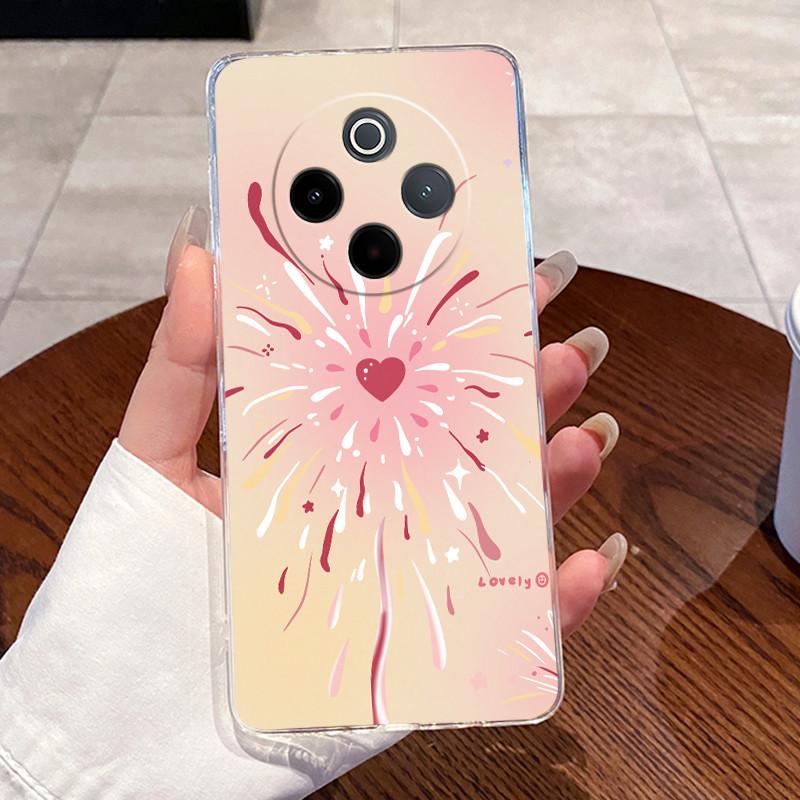 Гелевый чехол для Vivo Y300 Pro Y300 Pro+ T4 Capa Прозрачный силиконовый мягкий ТПУ задняя крышка для Vivo IQOO Z10 Милый чехол для телефона с кроликом и кошкой