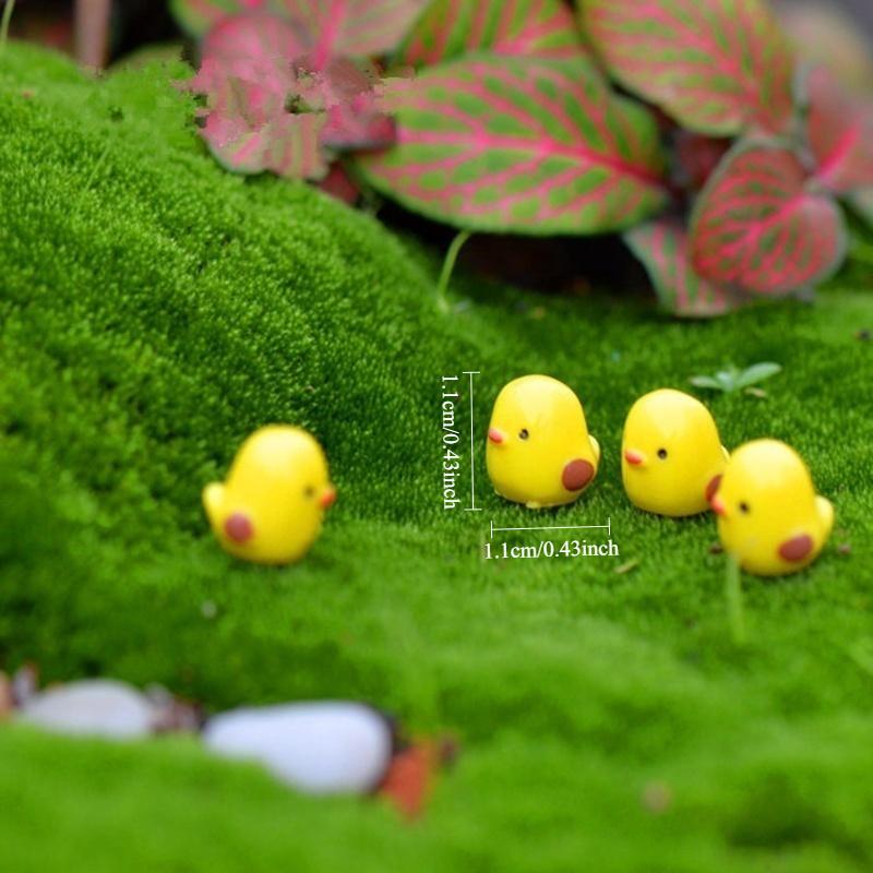 10 шт. миниатюрных фигурок цыплят BeautyMood Fairy Garden (желтый)