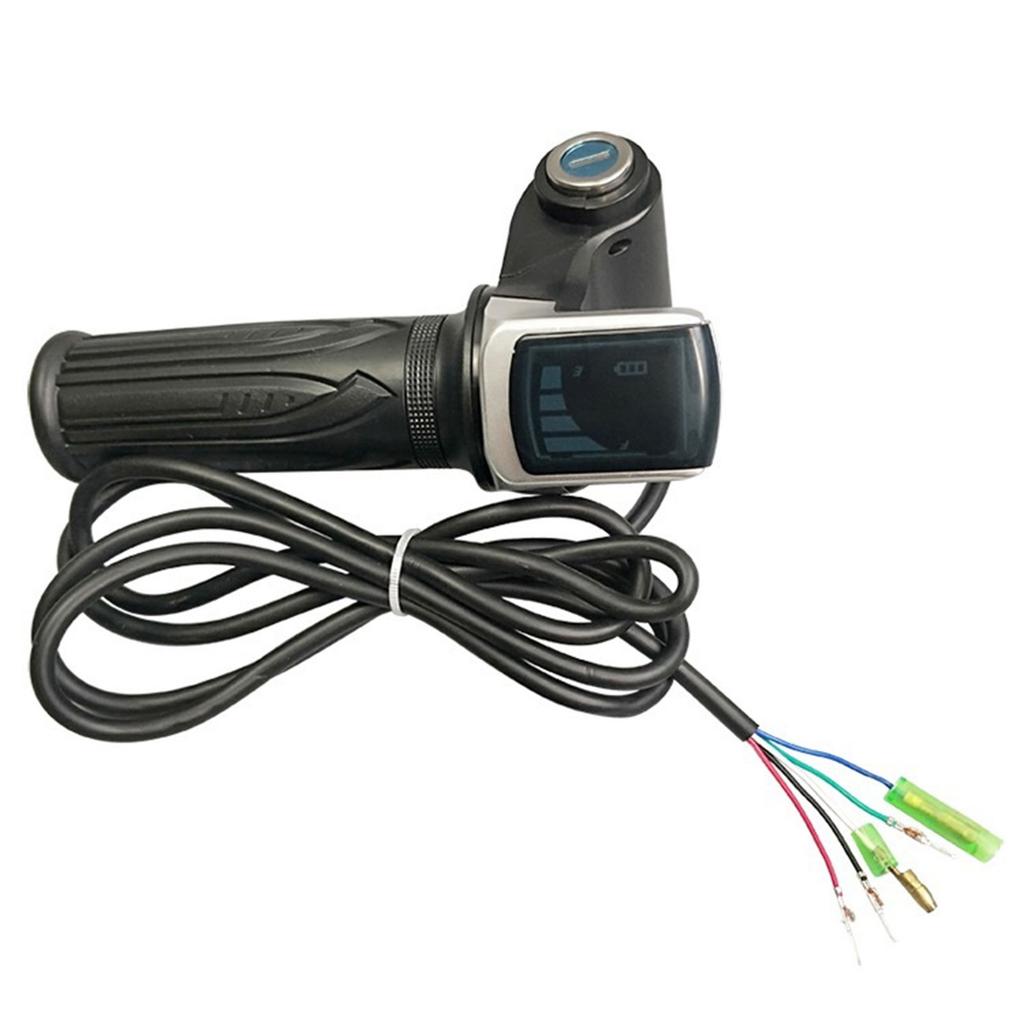 Electric Bike Throttle Grip Half Twist Accelerator Handle Comfortable Throttle for Commuting and Leisures
