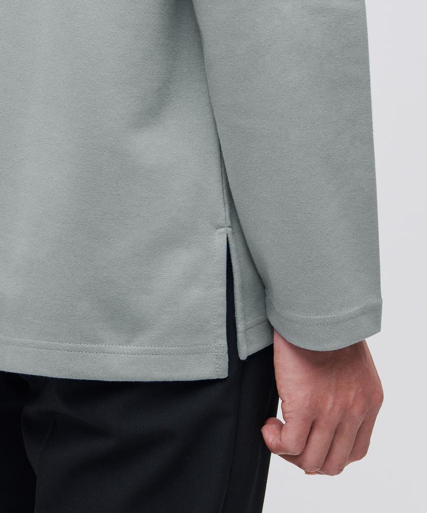 MUSINSA STANDARD Ponte Turtleneck Long Sleeve T-Shirt [Medium Gray]