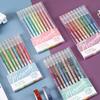 9Pcs/box Morandi Color Gel Pens Set 0.5mm Handwriting Ink Pen Students School Supplies Stationery
