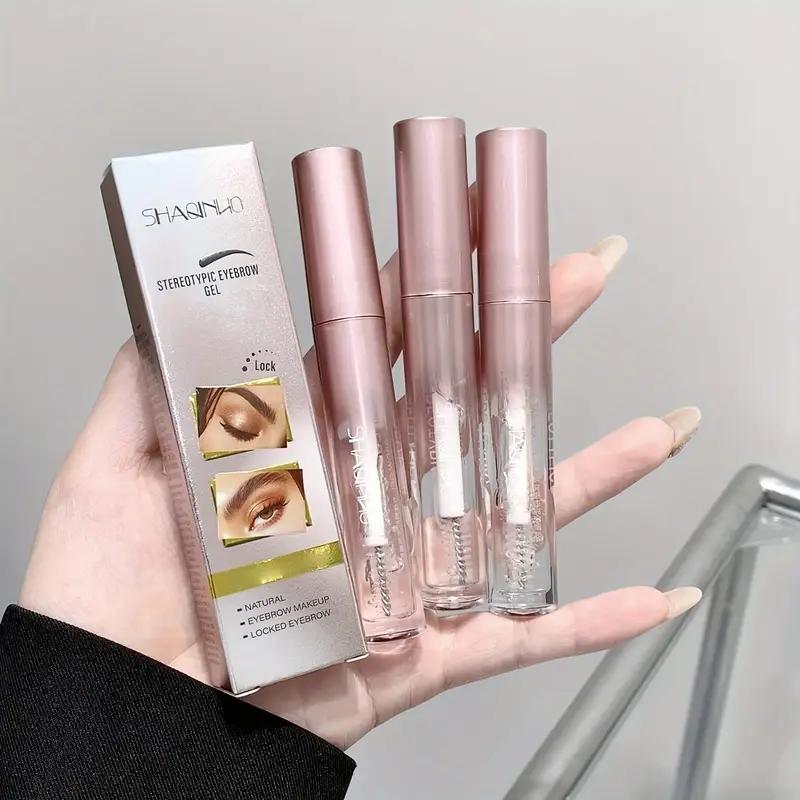 3D Three-dimensional Shaping Setting Eyebrow Glue Long Lasting Waterproof Quick Drying Eyebrow Glue, Natural Wild Eyebrow Styling