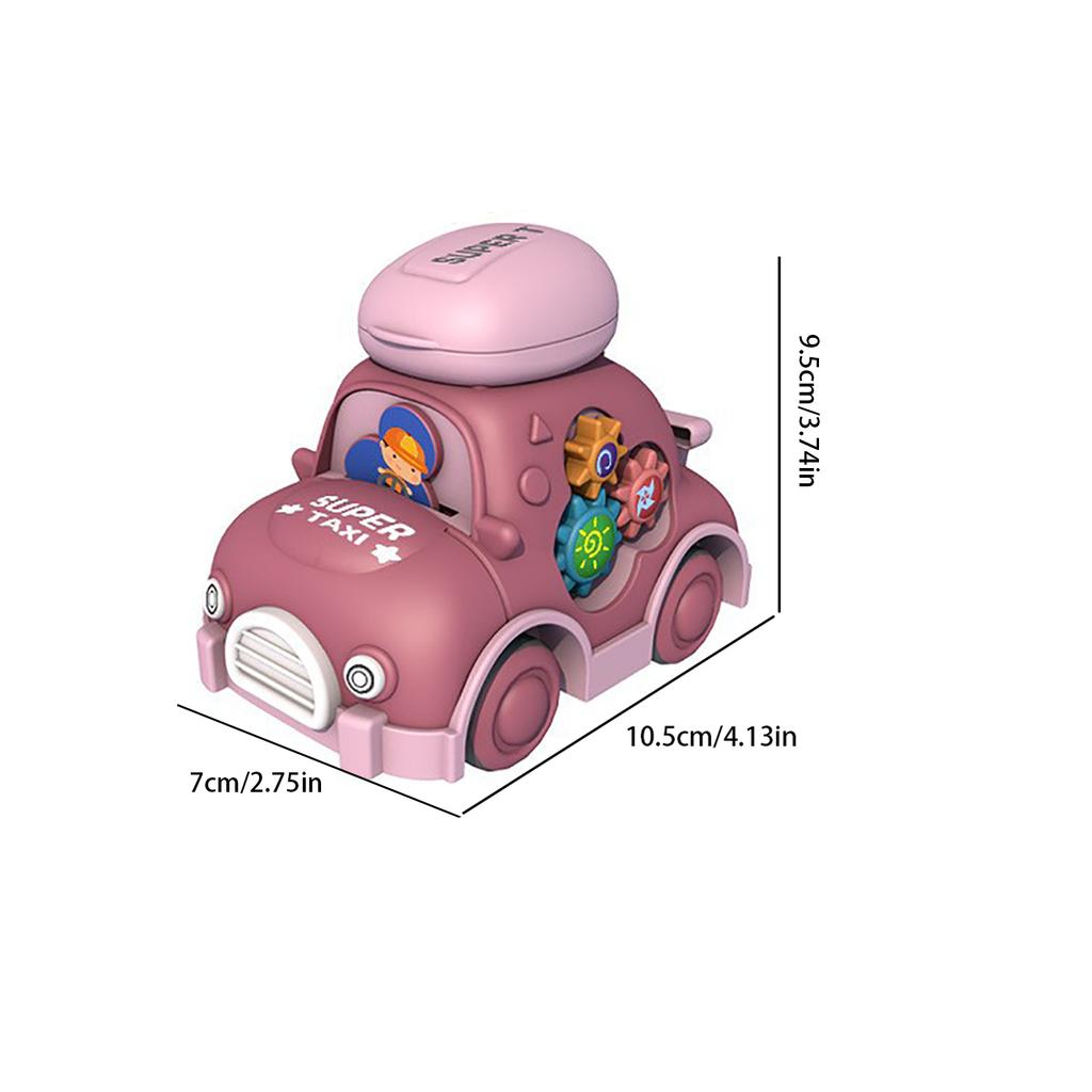 1Pc Baby Cartoon Toy Car Mini Vehicles Inertia Pull Back Cars Montessori Early Education Crawling Toys Car For Toddlers Boys