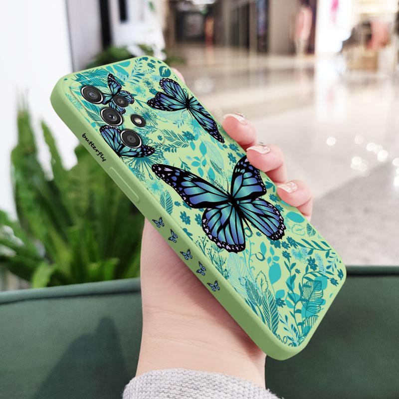 Aurora Butterfly Case For Samsung A56 A54 A36 A34 A26 A24 A14 A73 A53 A33 A23 A13 A17 A16 A07 A06 A52 A72 A32 A15 A25 A35 A55 5G