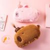 Capybara Pen Bag Zipper Pen Storage Bag Multifunctional Stationery Organizer  Gift