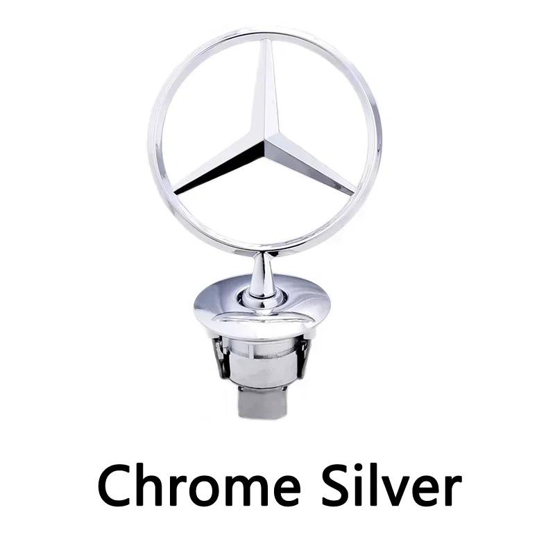 1 шт. 44 мм 57 мм 74 мм Металл Для Mercedes Benz Передний Капот Головной GLA GLB GLC GLE E200 E260 E300 Значок Эмблема Аксессуары