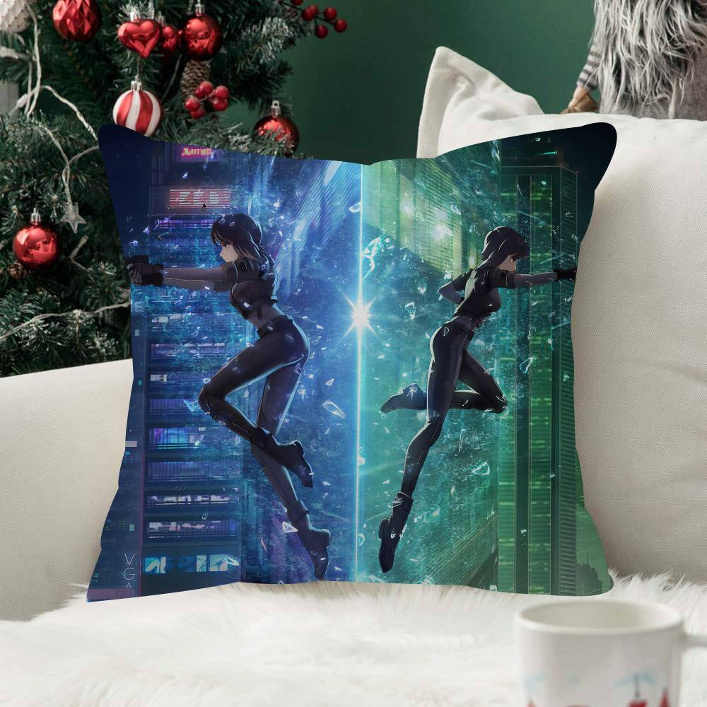 Anime GGhost In The Shell Cool Pillow Cover Soft Decor Throw Pillow Case xcm Home Decor for Living Room Sofa Party Gift