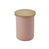 Fuji Enamel Wooden Lid Canister Ash Pink C-9CNL AP