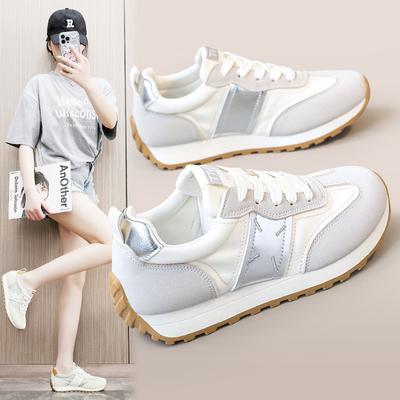 Jcf206, новые весенне-летние дышащие кроссовки с цветными блоками, повседневная женская обувь на платформе, увеличенный круглый носок в корейском стиле