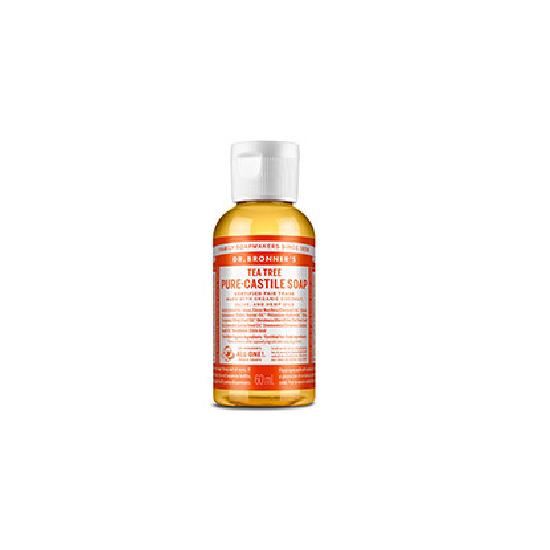 Dr. Bronner's Pure Castile Soap 60ml (Choose 1 of 2 Flavors) (Tea Tree/Peppermint)