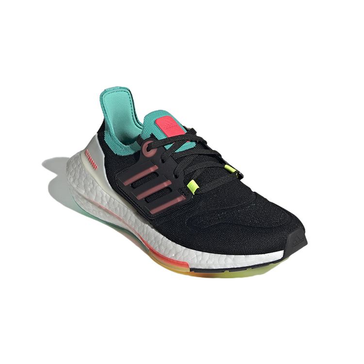 adidas Детские кроссовки UltraBoost 22 J Black Turbo Mint Core-Black Mint-Rush GY4516