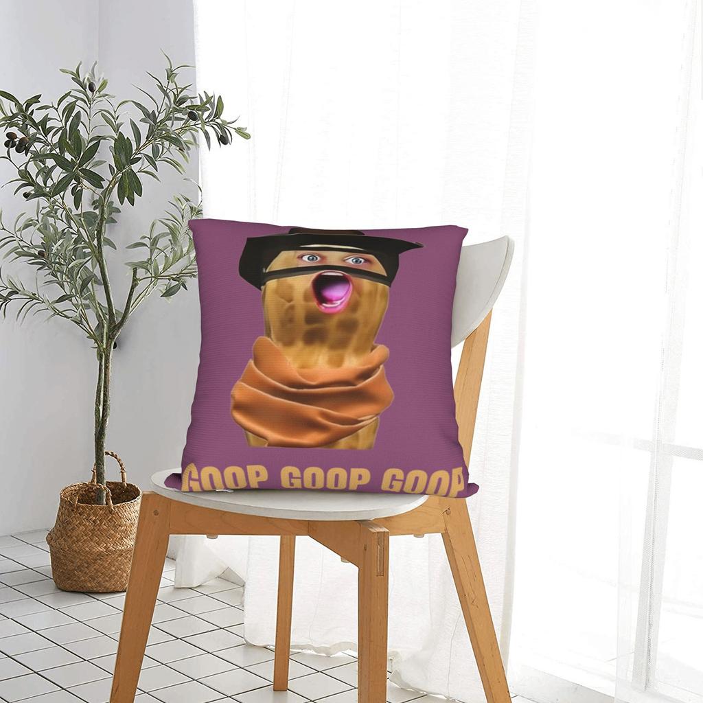 Funny The Burnt Peanut GOOP Bungulator Pillow Cover Vintage Pillow Case For Living Room Bed Chair Custom Cushion Cover