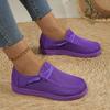 Women's Shoes New Casual European and American Lace-up Flat-soled Large-size Single Shoes, One-pedal Lazy Shoes