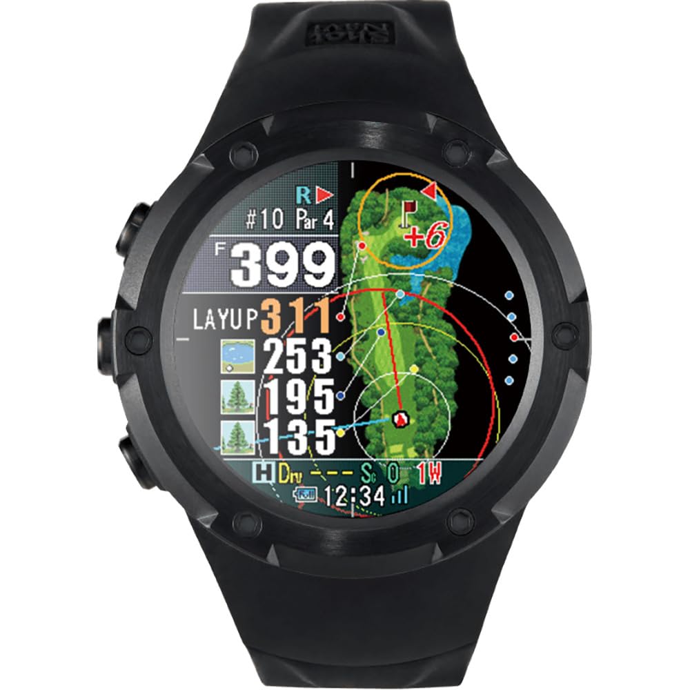 Shot Navi Evolve PRO Touch Черный дюймовый цветной сенсорный ЖК-дисплей Новейший чип GPS Автоматическое измерение дальности полета Расчетная разница высот