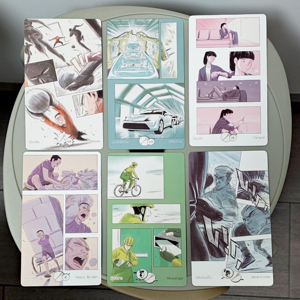 Манга Таро в жесткой коробке 90 карт (78 карт Таро + 12 карт Оракула) 12*7см Напечатано на 350GSM Двустороннем тисненом картоне