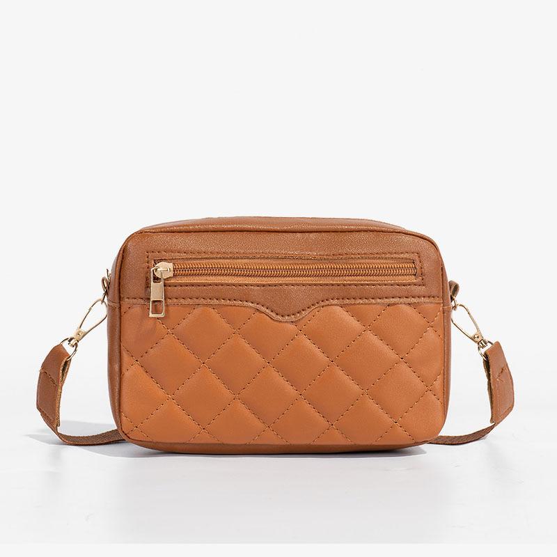 Embroidered Camera Crossbody Shoulder Bag