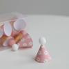15Pcs/SET Mini Birthday Hat Cake Toppers DIY Cake Decoration Kids Birthday Cake Top Flages Baby Shower Cupcake Toppers