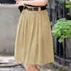 Женские повседневные однотонные свободные летние короткие юбки