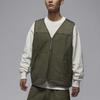 Jordan Базовый однотонный модный универсальный свободный жилет Мужские жилеты Оливково-зеленый HF9328-222