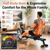 EU Stock Home Gym Folding Magnetic Rowing Machine / Indoor Fitness Rower with App Integration