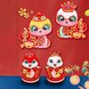 Cartoon Snake Year Door Stickers Paper Wall Window Stickers  Living Room