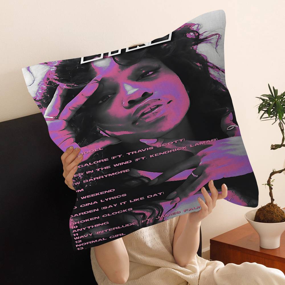 SZA Pop Singer Pillow Cushion Cover Pillowcase Living Room Sofa Home Decor Customized
