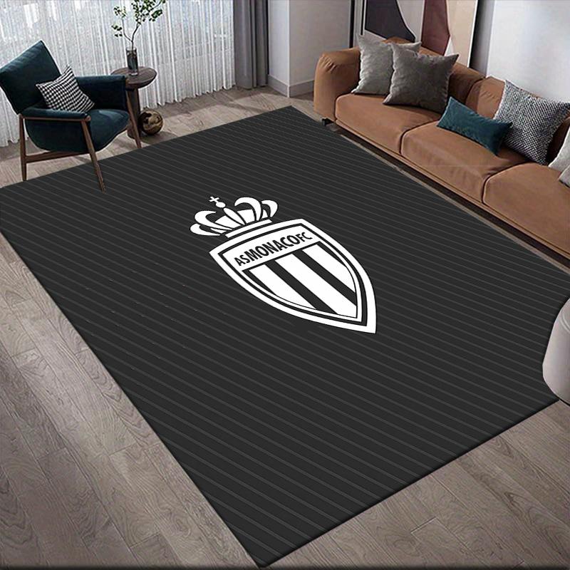 AS Monaco FC2 Flannel Pattern Square Carpet,Area Rug,Carpet Rug for Living Room Bedroom Sofa Playroom Decor,Non-slip Floor Mat