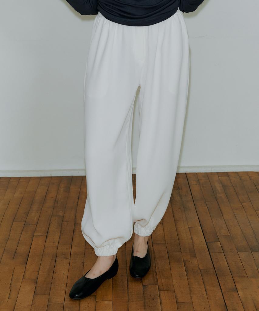 REORG Pap Shirring Harem Pants Ivory