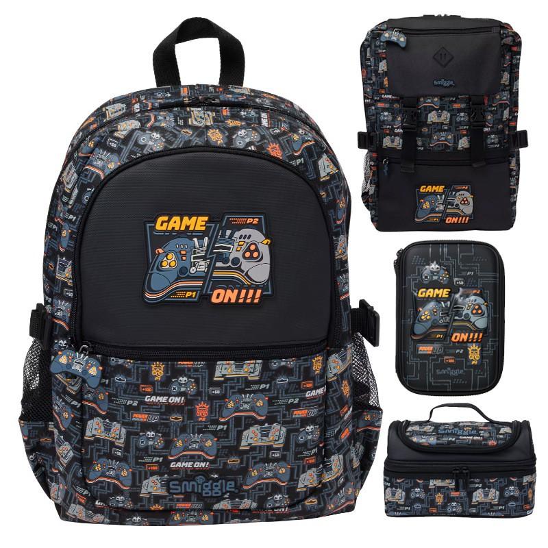 Школьный рюкзак Smiggle для детей, девочек, легкий, из нейлоновой канвы, с двумя лямками, с воздушными лямками, веселый дизайн с принтом, для школы