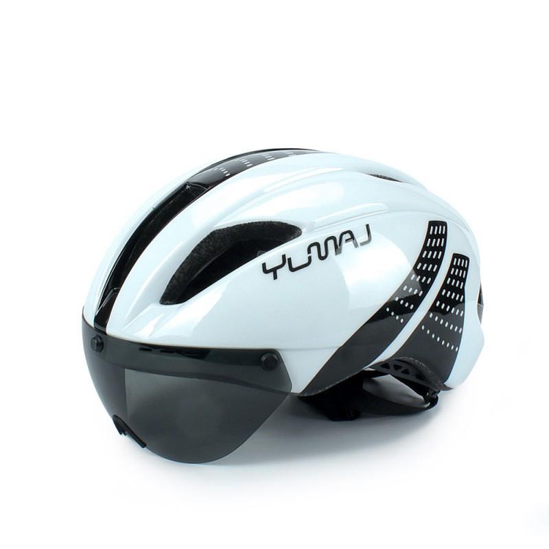 YUMAJ Aero Lightweight Cycling Helmet Road Bike Riding Half Shell Design CE CPSC Certified Black Red M/L